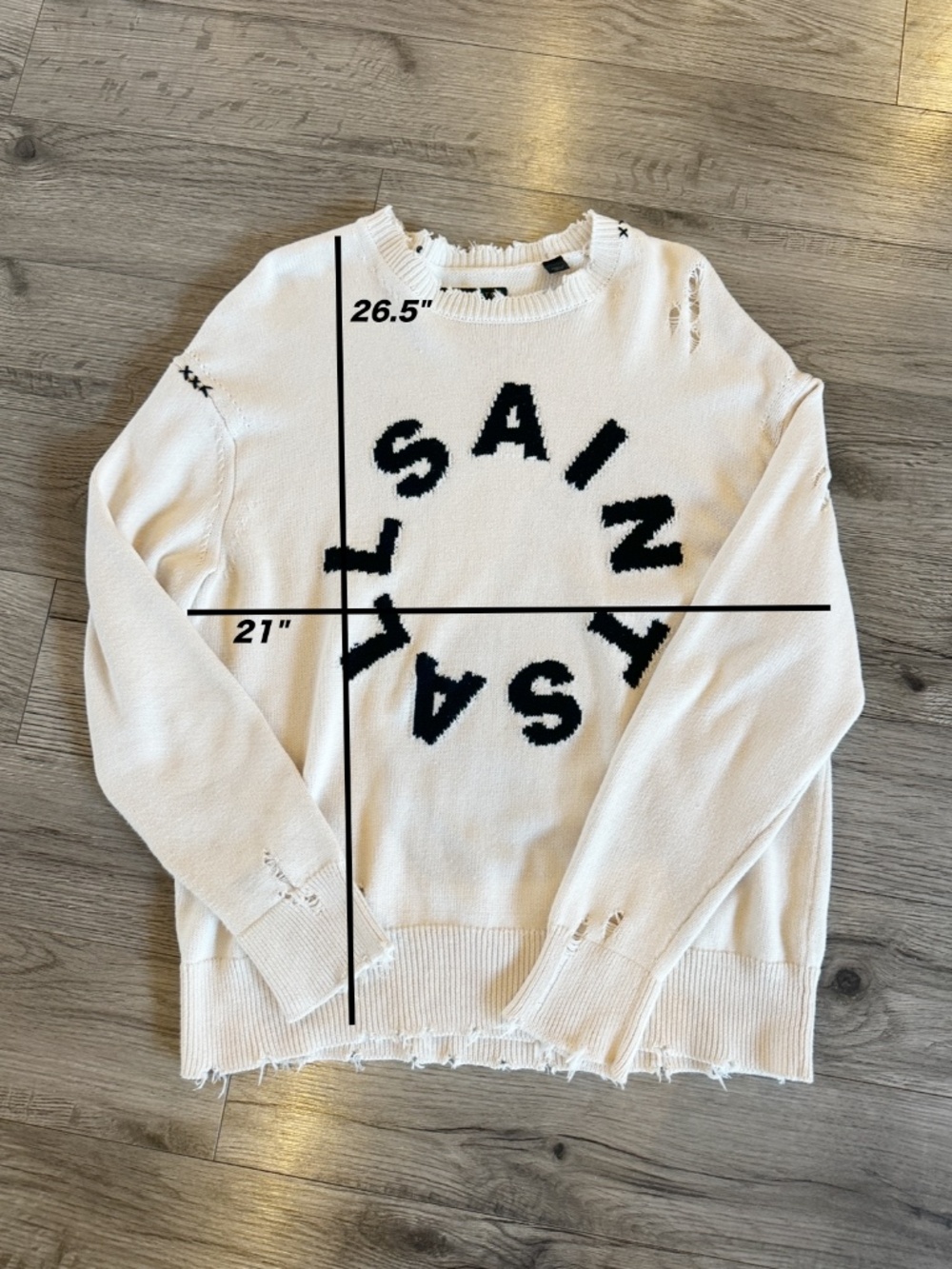 ALL SAINTS DIAGEO CREW SWEATER (XSMALL BUT OVERSIZED MEDIUM FIT) - Picture 5 of 5